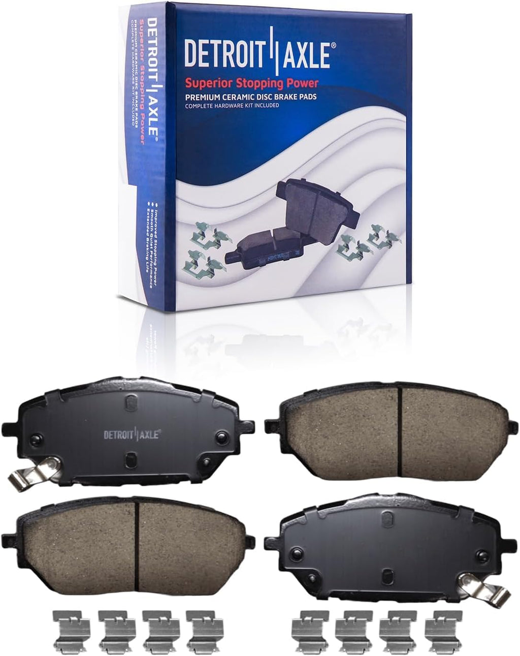Detroit Axle - Brake Kit for Toyota 2018-2019 C-HR Drilled and Slotted Disc Brake Rotors Ceramic Brakes Pads Replacement : 11.77' inch Front and 11.06' inch Rear Rotors
