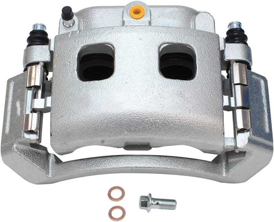 Detroit Axle - Front Brake Kit for 05-06 Dodge Durango, 02-05 Ram 1500, 13.23'' inch Disc Brake Rotors Ceramic Brake Pads Brake Calipers 2002 2003 2004 2005 2006 Replacement