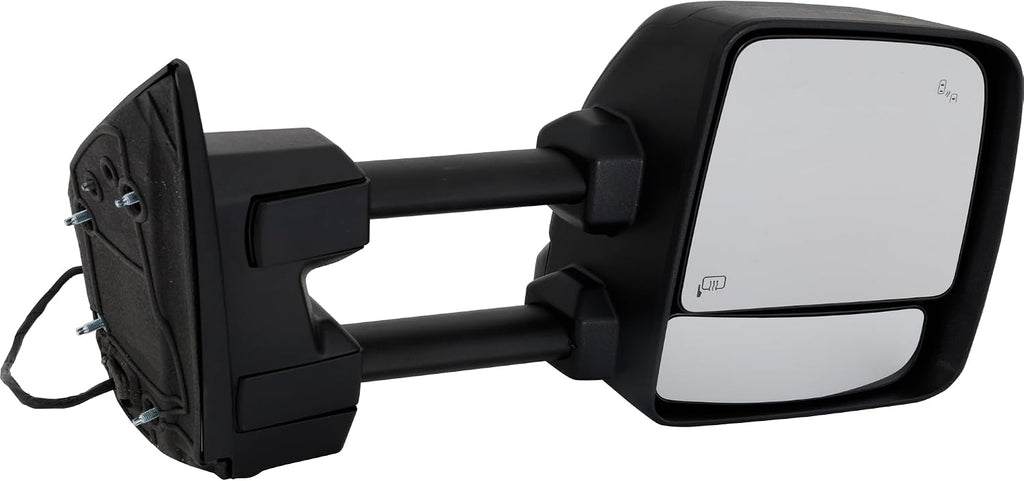 Kool Vue Passenger Side Mirror Power Heated Towing For Nissan Titan 2017-2021 With Signal Light, Blind Spot Monitor & Puddle Lamp, Textured