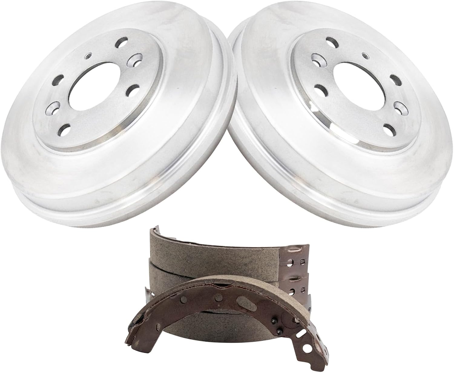 TRQ Rear Brake Shoe & Drum Kit Compatible with 2016 Scion iA 2019-2020 Toyota Yaris