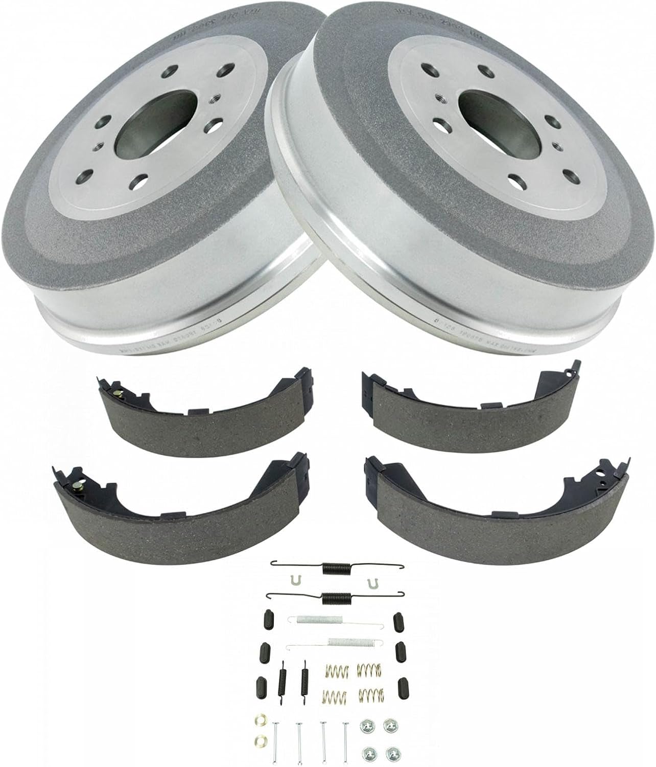 Rear Brake Drum Shoe & Hardware Kit Compatible with Chevy Silverado 1500 Truck