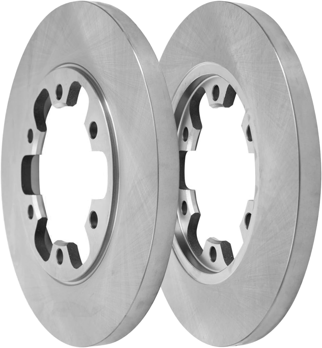 Detroit Axle - 6 Lugs Rear Brake Kit for 2015-2019 Ford Transit-350 Transit-350HD, Disc Brake Rotors Ceramic Brakes Pads with Hardware Replacement: 12.13' inch Rotors