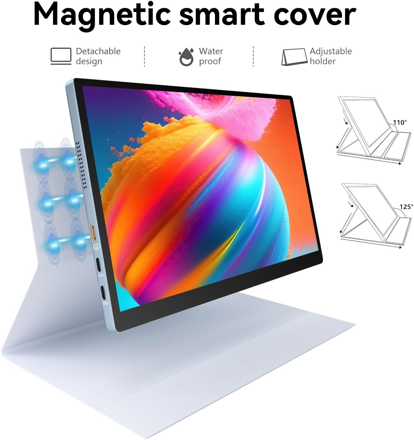 Showscreen 10.5' OLED 2.5K Portable Touch Monitor, 100% DCI-P3, for Windows Android Switch