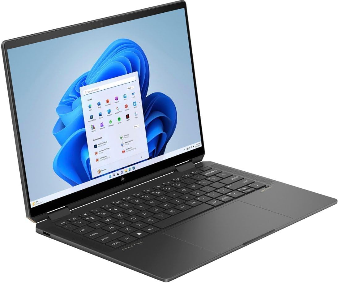 HP Spectre x360 2-in-1 Laptop - 14' 2880x1800 Touch Intel Arc Graphics - Intel Evo Core Ultra 7 155H 16 Cores - 16GB LPDDR5 1TB SSD - Backlit KB FP Thunderbolt 4 9MP+IR Camera - Win11 Pro
