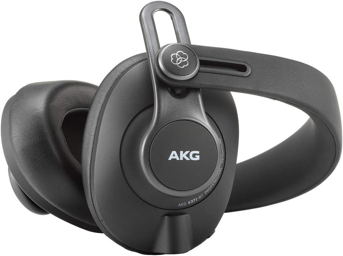 AKG Pro Audio K371BT Bluetooth Over-Ear, Closed-Back, Foldable Studio Headphones (Renewed)
