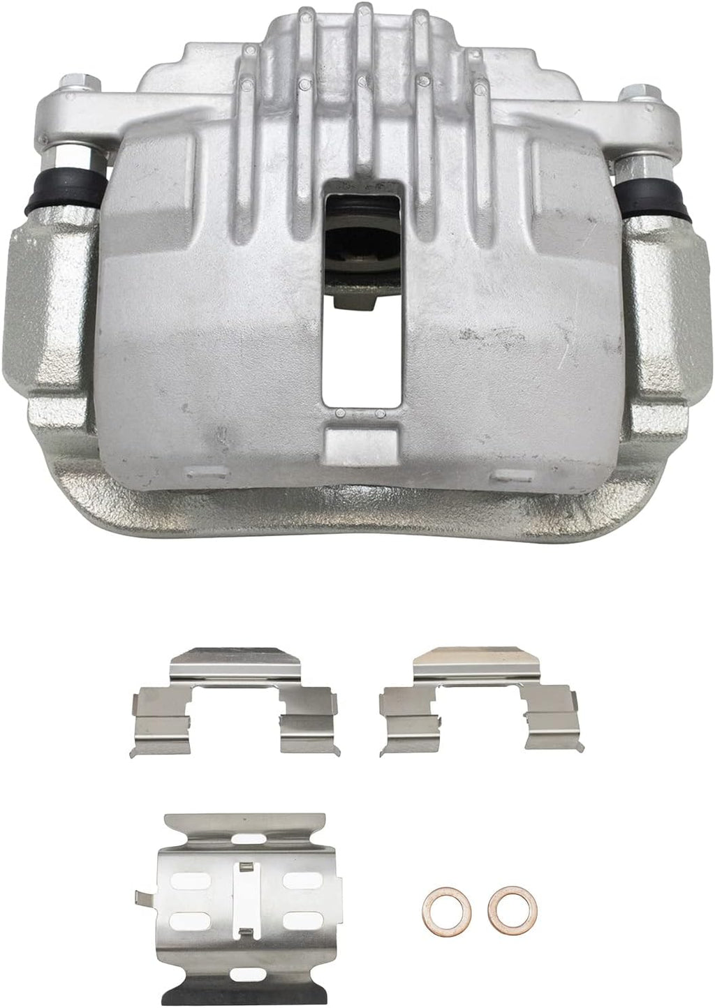 TRQ Rear Brake Pad and Rotor Set Ceramic Rotors Calipers Hoses Compatible with 1998-2002 Chevrolet Blazer 1998-2001 GMC Jimmy