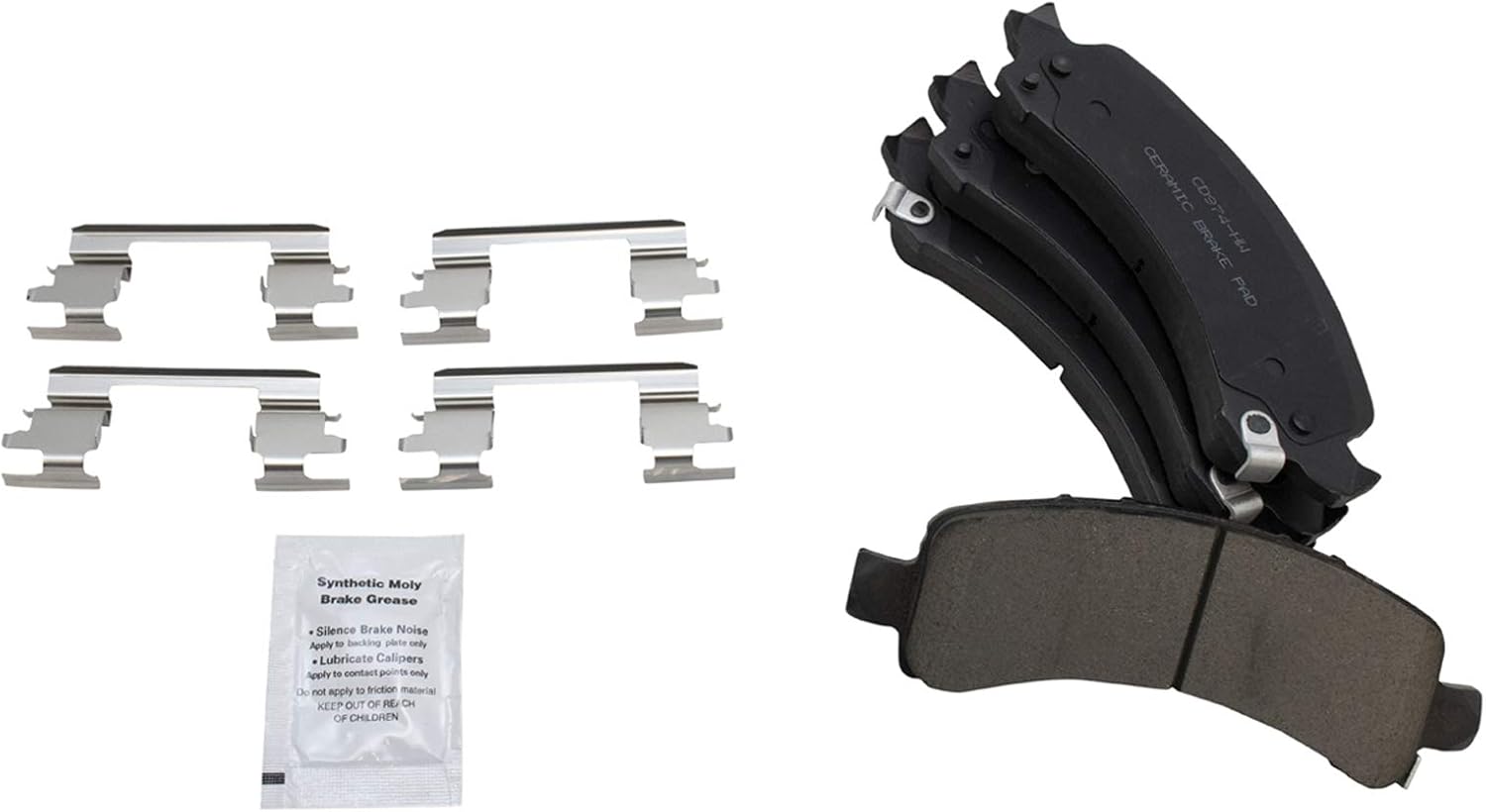 TRQ Performance Rear Brake Calipers Ceramic Pads Drilled Rotors Compatible with 07-14 Express 1500