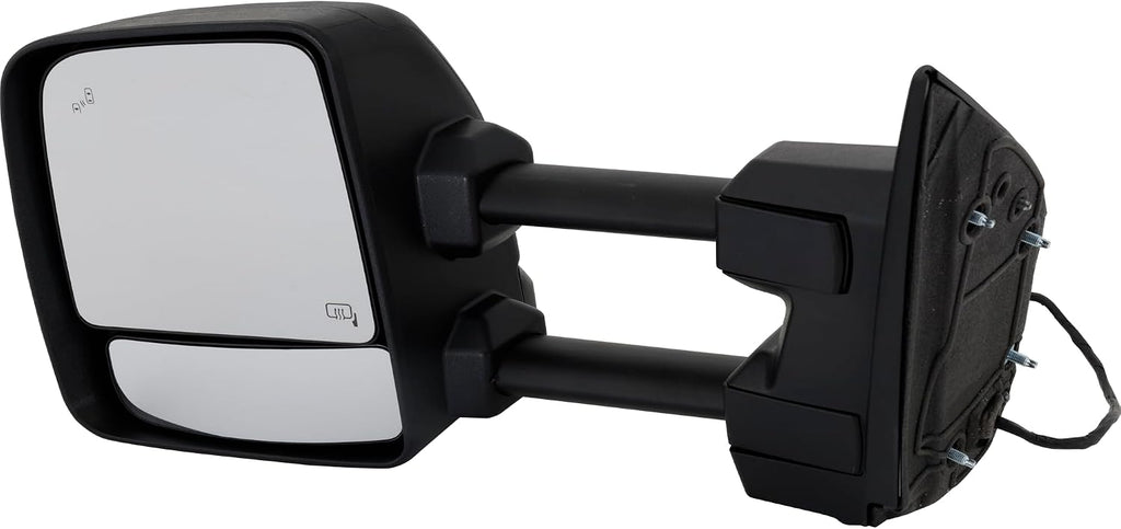 Kool Vue Driver Side Power Heated Towing Mirror for Nissan Titan 2017-2019 With Signal Light, Blind Spot Monitor, Memory & Puddle Lamp Textured