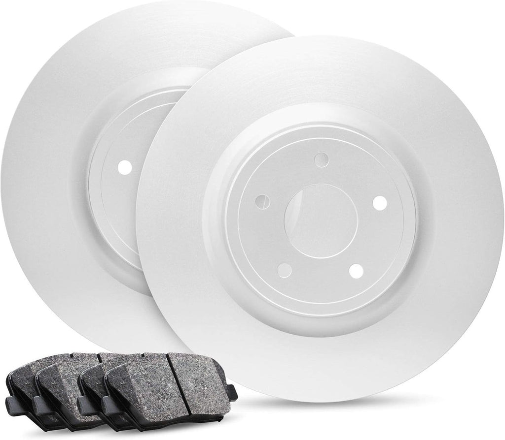 R1 Concepts Rear Brake Kit Fits 2015-2017 Chevrolet SS| Ceramic Brake Pads and Blank Brake Rotors| 14.2' Rear