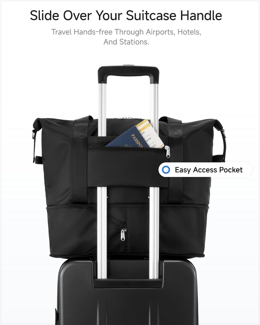 LUGGEX Carry On Luggage Top Opening, FLT Hard Shell Suitcase and Travel Packing Cubes Bundle – Travel Essentials (FX-Lite, 20 Inch)