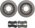 Arrhythmic 4Pcs Rear Brake Pads and Rotors Kit for Chevrolet Avalanche 2500 2002-2006 for Chevy Avalanche 2500 2002-2006 for Chevrolet Silverado 1500 2004-2005 for Chevy Silverado 1500 2004-2005