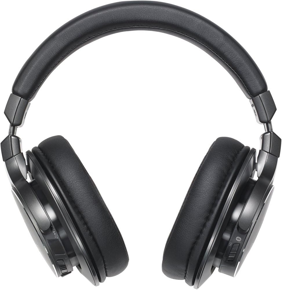 Audio-Technica ATH-DSR7BT Bluetooth Wireless Over-Ear Headphones with Pure Digital Drive, Black, Adjustable