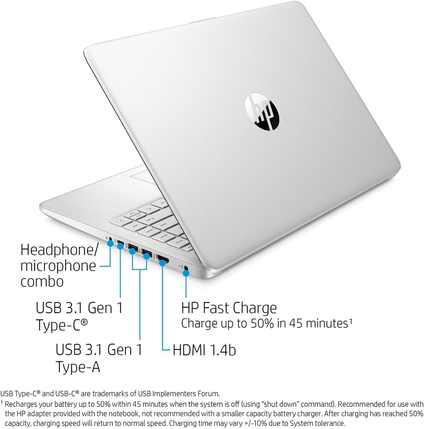 HP 14' Touchscreen Laptop, AMD Efficient Processor, 16GB RAM, 256GB SSD, HD Touch Display, Windows 11, Wi-Fi, Bluetooth, HDMI, Webcam, Lightweight & Portable, Great for Study & Everyday Use