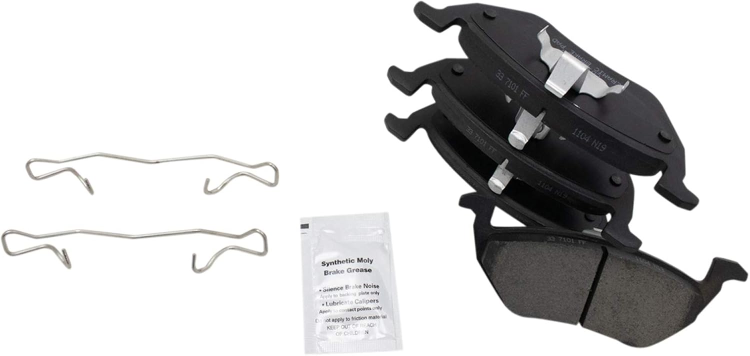 TRQ Rear Brake Pad and Rotor Set Ceramic Rotors Calipers Hoses Compatible with 2005-2007 Ford Escape Mercury Mariner 2005-2006 Mazda Tribute