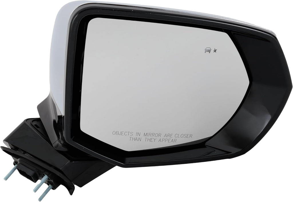 Garage-Pro Passenger Side Power Heated Mirror for Chevrolet Tahoe Suburban GMC Yukon 2021-2023 Power Fold with Signal Light, Blind Spot Monitor, Memory & Puddle Lamp Chrome w/o Surround View Camera