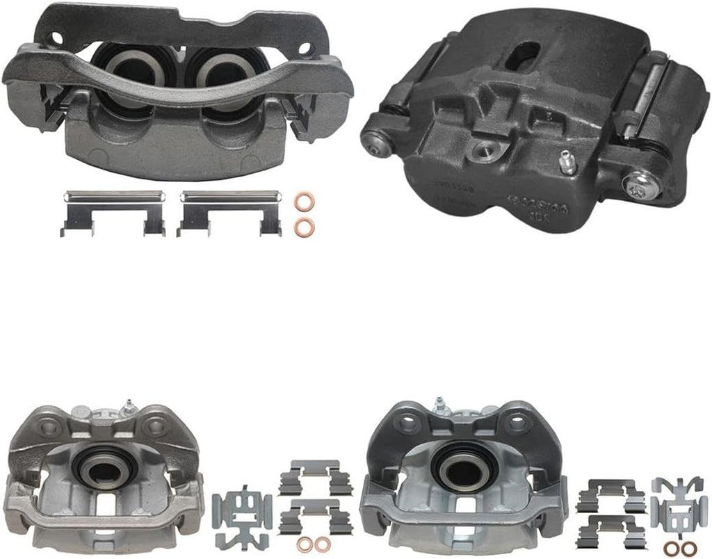 Arrhythmic 4Pcs Disc Brake Caliper Front Rear Brake Caliper Kit Brake Calipers for Chevrolet Astro 2003-2005 for Chevy Astro 2003-2005 for Chevrolet Silverado 1500 1999-2002