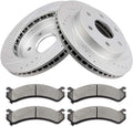Brake and Rotors Kits,AUTOMUTO Brake Rotors Ceramic Pads Front fit For 2003-2005 For Chevy Express 2500,2004-2005 For Chevy Silverado 1500,2003-2005 For GMC Savana 2500,2004 For GMC Sierra 1500