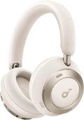 Soundcore Space One Pro by Anker, Adaptive Active Noise Cancelling Headphones Driven by 6 Mics, Super Foldable Design, 60H Lossless Audio, Ultra-Fast Charging, Hi-Res Wireless Audio(Renewed)