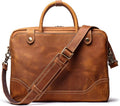 Mullis Mercantile Leather Briefcase/Computer Bag, Messenger Bag, Laptop Bag, Shoulder Bag, Satchel, a timeless, vintage, classic that protects your essentials. Crafted from full-grain leather.