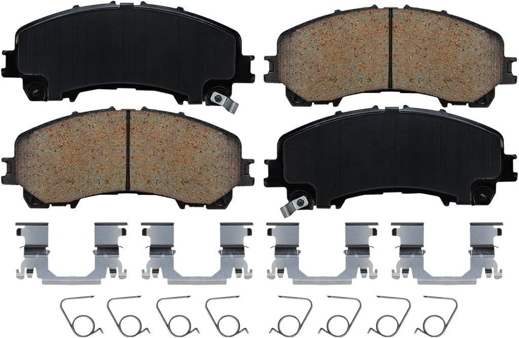 Detroit Axle - Brake Kit for 2022 2023 2024 2025 INFINITI QX55, Disc Brake Rotors Ceramic Brakes Pads with Hardware Replacement: 12.99' inch Front and 12.13' inch Rear Rotor