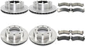 8X Brake Kit - Brakes and Rotors Kit Front and Rear Automotive Replacement Brake Kits for Chevrolet Avalanche 2500 2002-2002 for Chevy Avalanche 2500 2002-2002