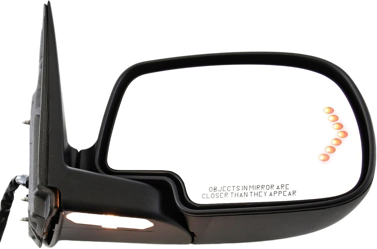 Kool Vue Right Power Heated Mirrors for Chevrolet Silverado 1500 Tahoe GMC Yukon 2003-2006 Power Fold with Signal Light, Memory & Puddle Lamp, w/o Blind Spot Monitor & Auto-Dim Paintable Extended Cab