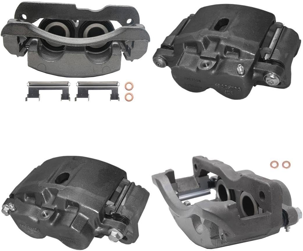 Brake Caliper Set of 4 - Front and Rear Caliper Kit Disc Brake Caliper fits Chevy Silverado 1500 HD 2001-2006 fits Chevrolet Silverado 2500 1999-2004 fits Chevy Silverado 2500 1999-2004