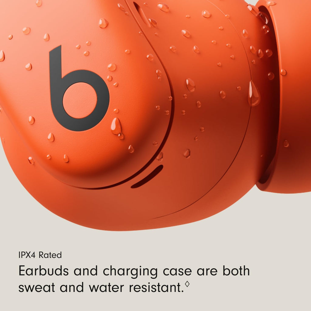 Beats - Powerbeats Fit - Wireless Noise-Cancelling Workout Earbuds with Ultimate Secure Fit with AppleCare+ (2 Years)- Spark Orange