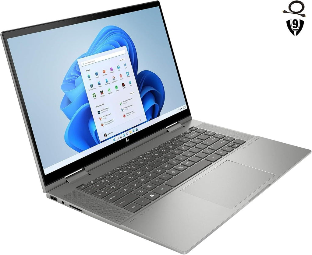 HP Envy x360 15.6' FHD Touchscreen 2-in-1 Laptop, 13th Gen i5-1335U Processor, 8GB RAM 512GB SSD, Backlit Keyboard, Bluetooth, Webcam with Privacy Shutter, Wi-FI 6E, Windows 11 Pro, Mineral Silver