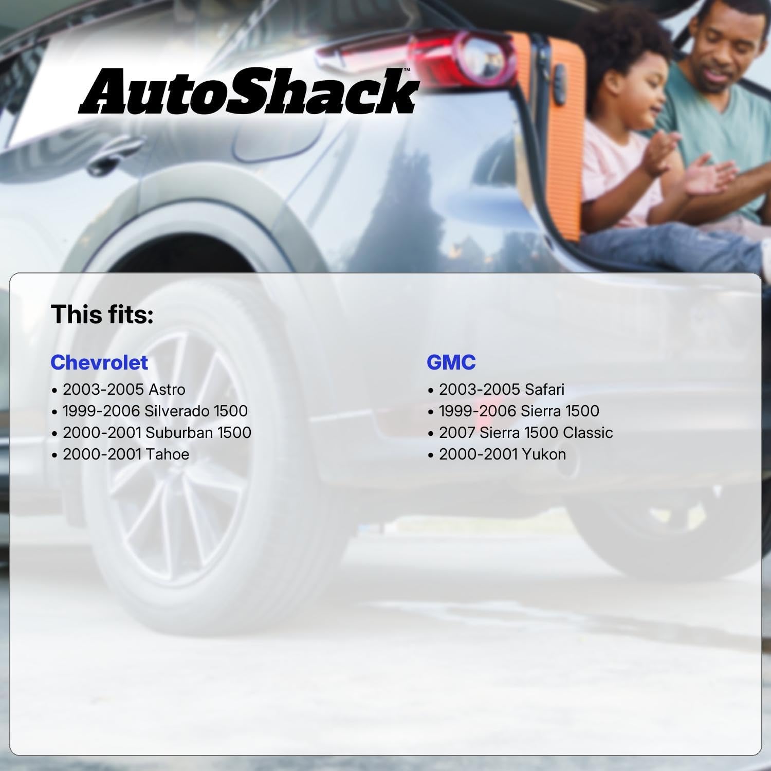 AutoShack Front & Rear Brake Rotors & Ceramic Pads for Chevrolet & GMC, Silverado 1500 1999-2006 Sierra 1500 1999-2006 Tahoe 2000-2001 Astro 2003-2005, AWD RWD 4WD V6 4.3L V8 4.8L 5.3L 6.0L