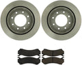 4Pcs Brakes Kit Rear Disc Brake Rotors Brakes Pads for Chevy Silverado 1500 HD 2003-2005 for Chevrolet Suburban 2500 2003-2005 for Chevy Suburban 2500 2003-2005