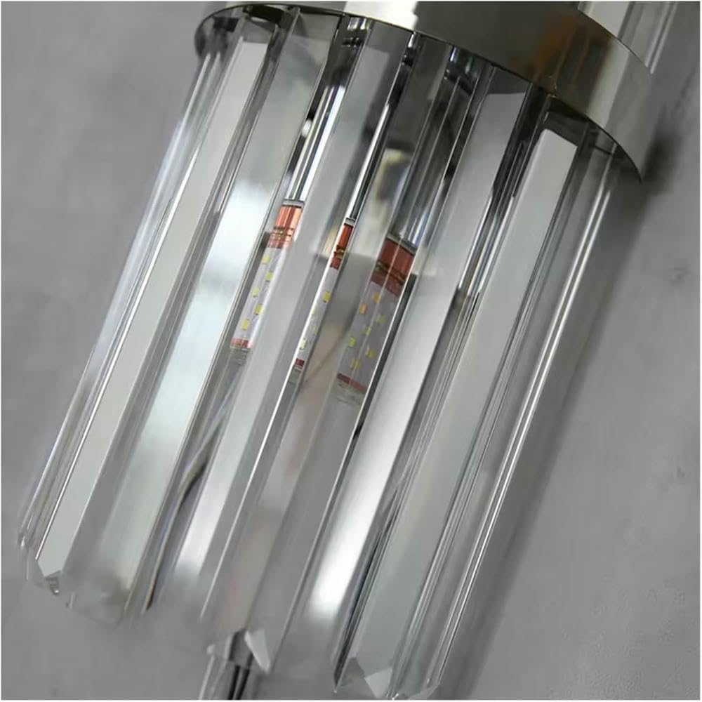 Wall Lamp Crystal Wall Lamp Luxurious Gold Silver for Living Room Bedroom Decor Luminaire Bedside Light Bathroom Fixtures(Colorful Chrysanthemum)