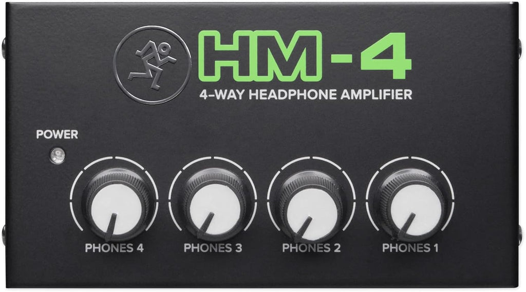 Audiosavings Bundle: K553 MK2 MKII Closed Back Studio Monitoring Headphones w/Detachable Cable Bundle with Mackie HM-4 4-Way Distribution Headphone Amplifier Amp w/4 Headphone Outputs (2 Items)