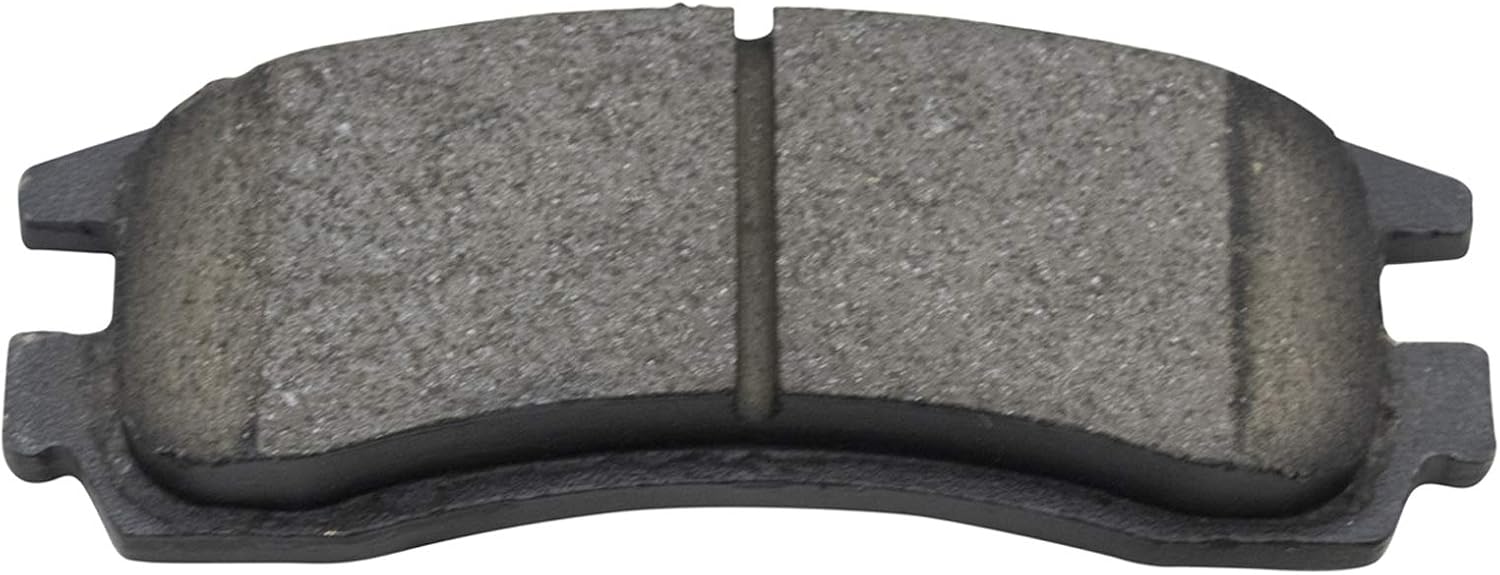 TRQ Rear Brake Pad and Rotor Set Ceramic Rotors Calipers Hoses Compatible with 2004 Oldsmobile Alero 2005 Pontiac Grand Am