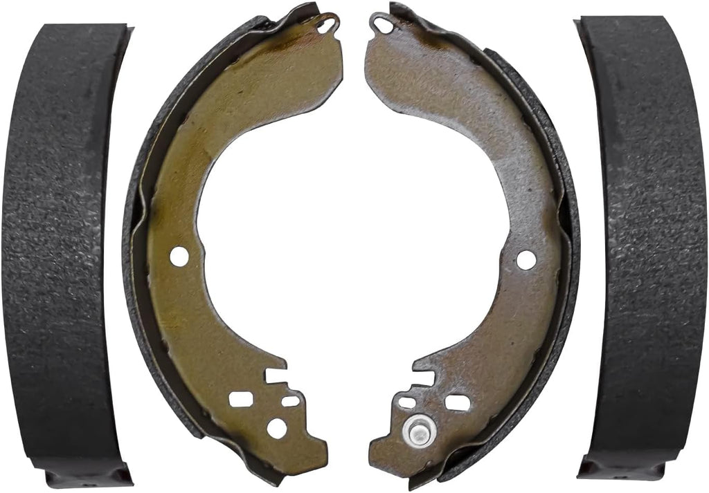 Detroit Axle - Brake Kit for Jeep Patriot Compass Dodge Avenger Chrysler Sebring Front Drilled and Slotted Disc Brake Rotors Ceramic Brakes Pads, Rear Brake Shoes Brake Drums Replacement: 11.57' inch