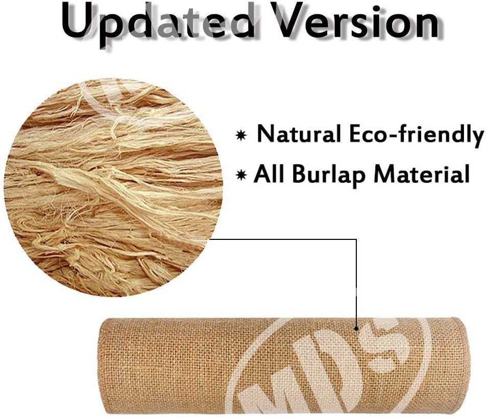 MDS 12 PCS 100% Natural Burlap Table Runners 12' x 108' with Lace, Rustic Farmhouse Country Vintage Boho Jute Runner for Wedding Reception Birthday Party Home Kitchen Dining Coffee Table Decoration