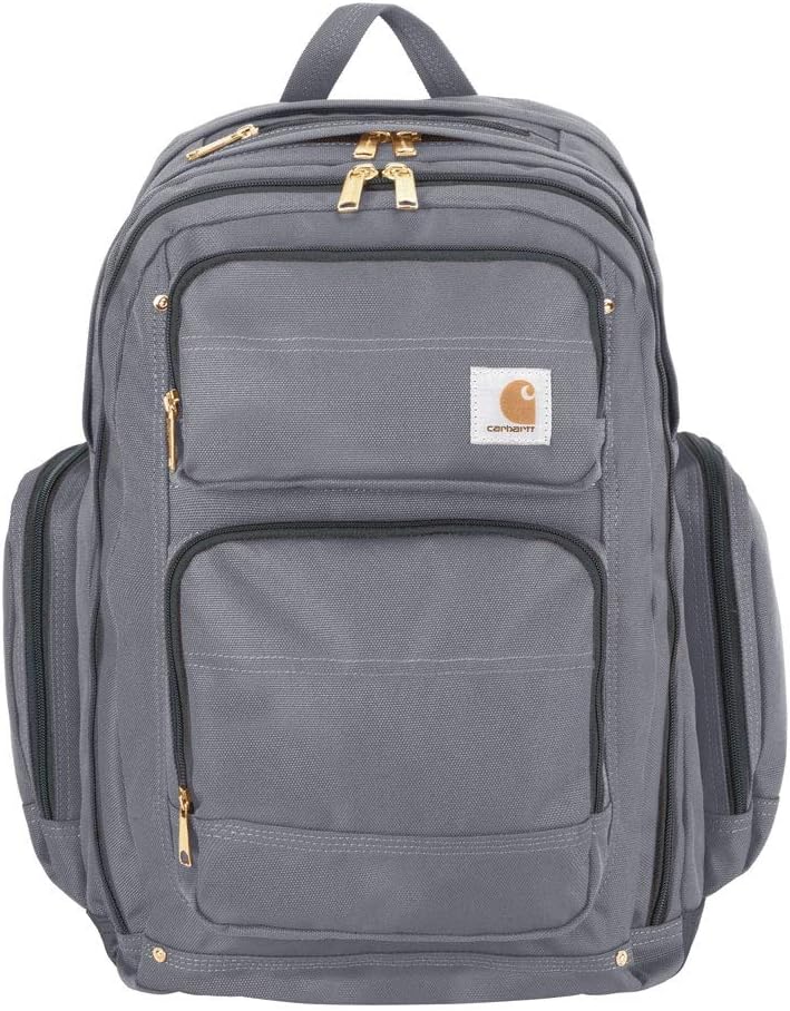Carhartt Legacy Deluxe Work Backpack with 17-Inch Laptop Compartment, Grey