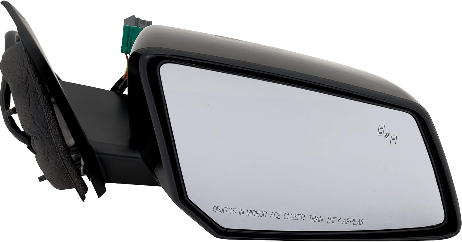 Garage-Pro Passenger Side Power Heated Mirror for Chevrolet Traverse 2013-2017, Power Fold, Signal Light, Blind Spot Monitor, Memory, Paintable, car side mirror blindspot