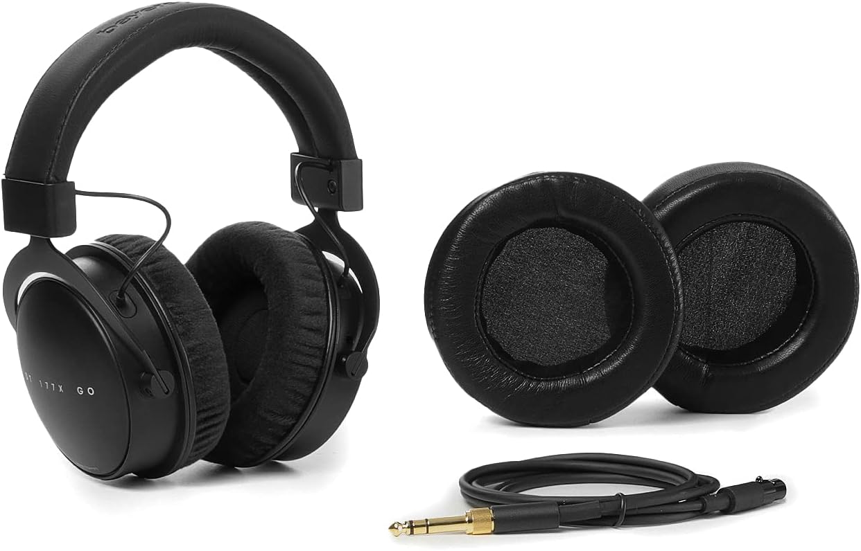 Massdrop x Beyerdynamic DT 177X GO Over-Ear Closed-Back Headphones, 32 Ohms, Detachable Cable, Replaceable Velour & Sheep Skin Ear Pads
