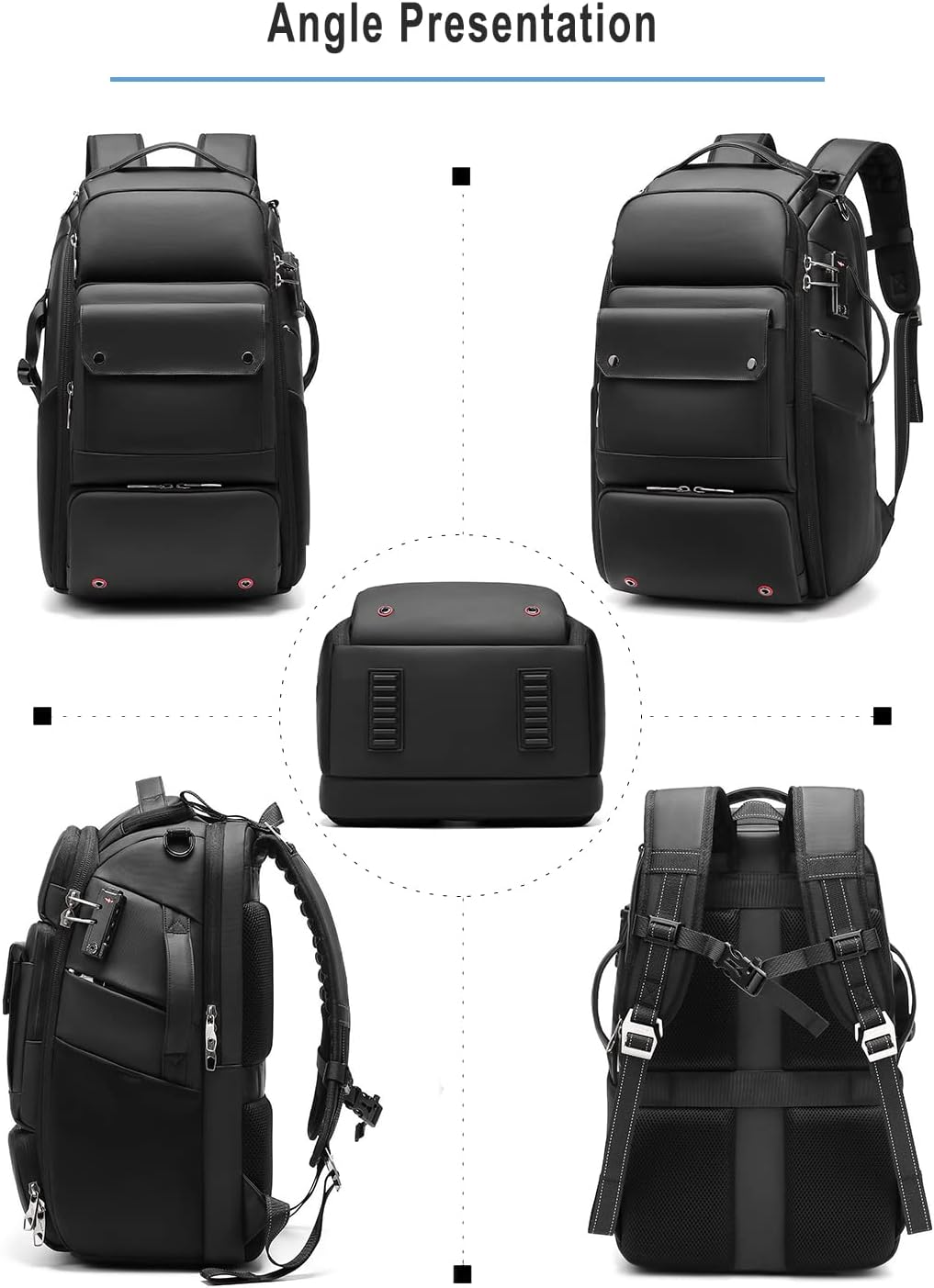Waterproof DSLR Camera Backpack - Large with TSA Lock, Fits Drone & 17-Inch Laptop