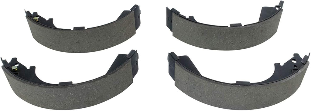 Rear Brake Drum Shoe & Hardware Kit w/Fluids Compatible with Chevy Silverado 1500 Truck