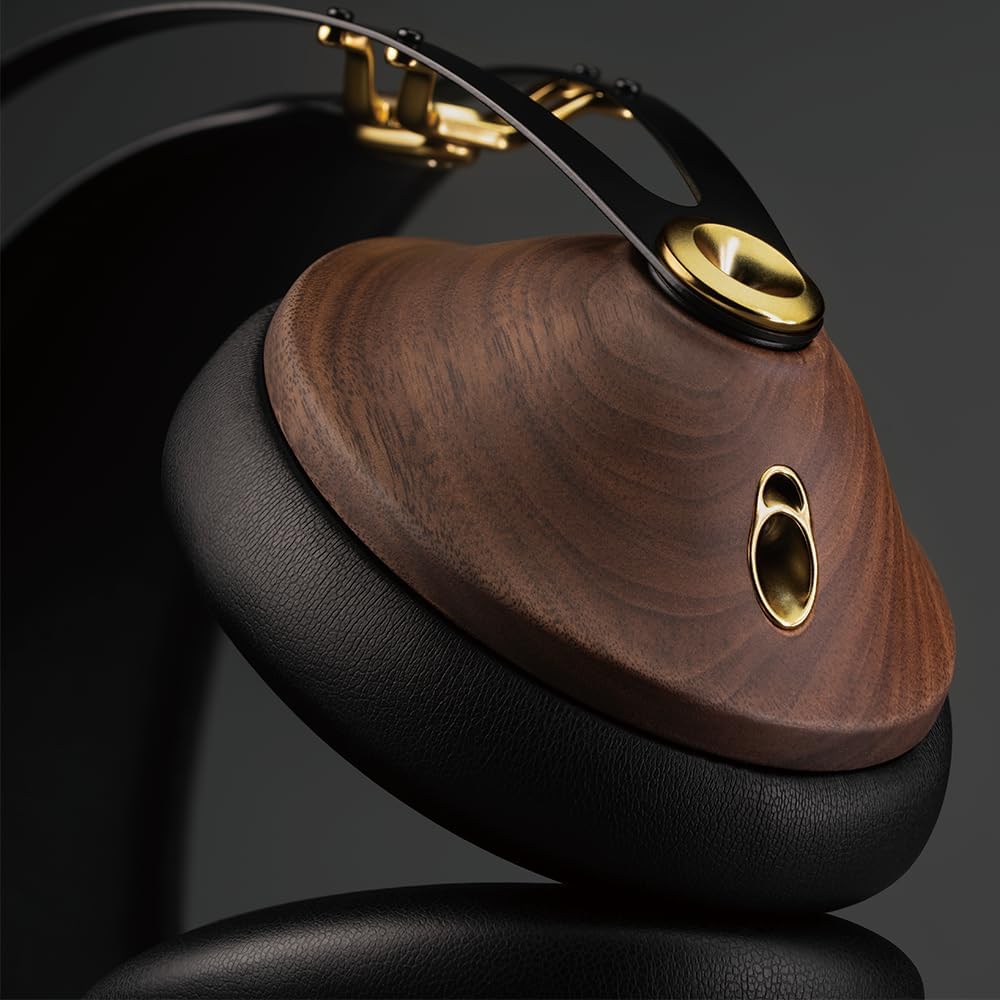 Meze Audio 99 Classics 2nd Gen | Wooden Closed-Back Wired Over-Ear Headphones for Audiophiles, Gaming & Podcasts | Includes 3.5mm to USB-C Adapter & Self-Adjusting Headband (Renewed)