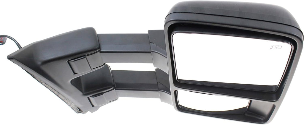 Kool Vue Driver & Passenger Side Power Heated Towing Mirrors for Ford F-250 F-350 Super Duty F-450 Super Duty F-550 Super Duty 2010 Power Fold With Signal Light & Memory Auto Extend with 2 Caps