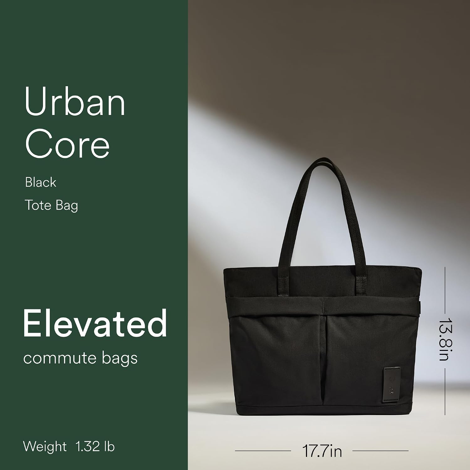 ANTLER - Urban Core Tote Bag, Laptop Bags for Women, Water-Resistant Everyday Handbag with Pockets, 16' Laptop Sleeve