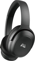 ausounds Wireless Bluetooth Headphones with Hybrid Active Noise Cancelling, Over-Ear Headset, aptX HD Supported, Bi-Fold, Protein Earmuffs, Deep Bass, Build-in Mics, 30 Hours Playtime (AU-XT, Black)