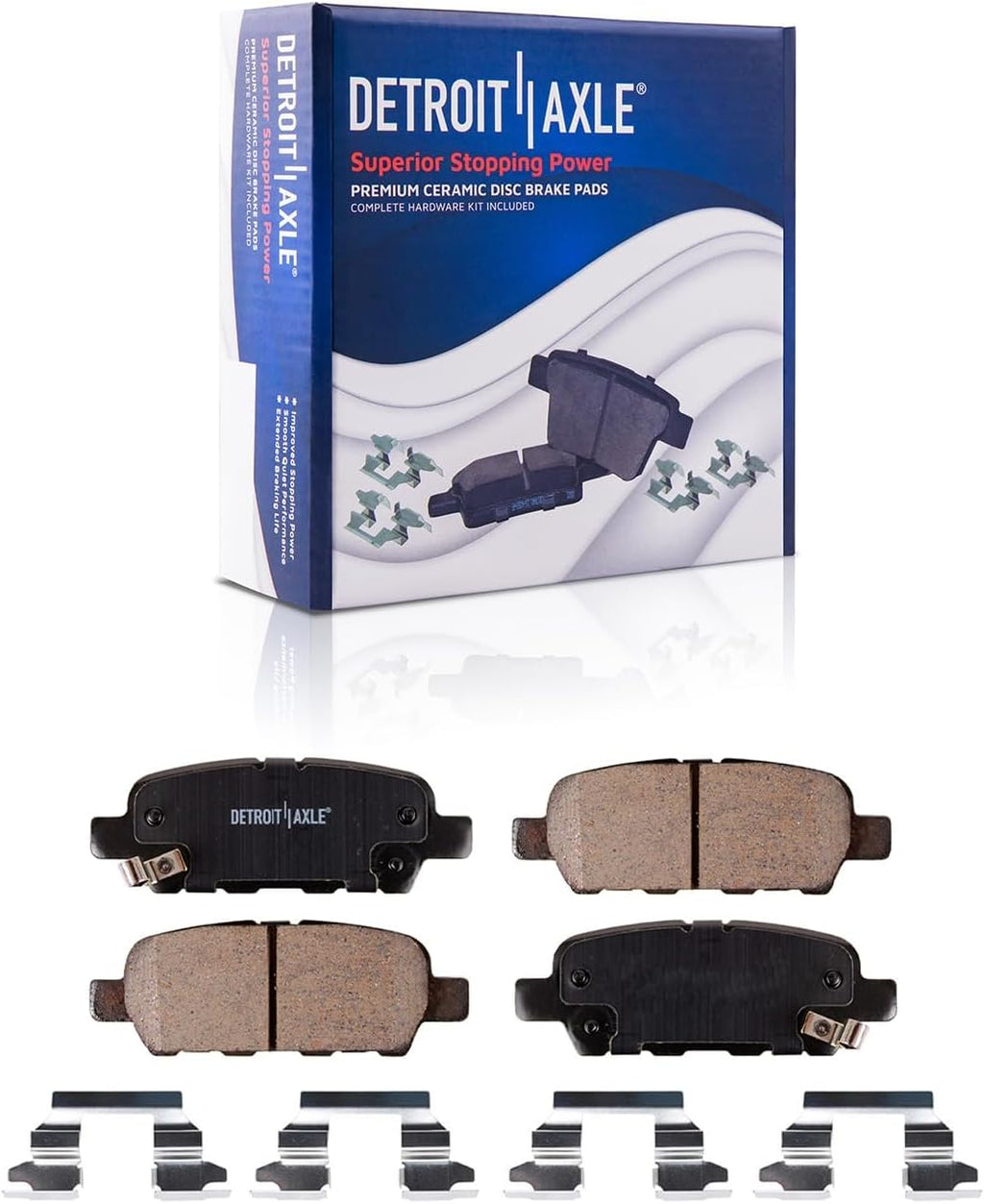 Detroit Axle - Brake Kit for INFINITI JX35 QX60 Nissan Pathfinder Murano, Drilled and Slotted Disc Brakes Rotors Ceramic Brake Pads Replacement : 12.60' inch Front and 12.13' inch Rear Rotors