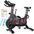 Yesoul Black Exercise Bike for Home, Low Noise Indoor Cycling Bike for Home Gym Electric Stationary Bike with Tablet Mount & Comfortable Seat Cushion for Women Apartment Workout Bike for Fitness