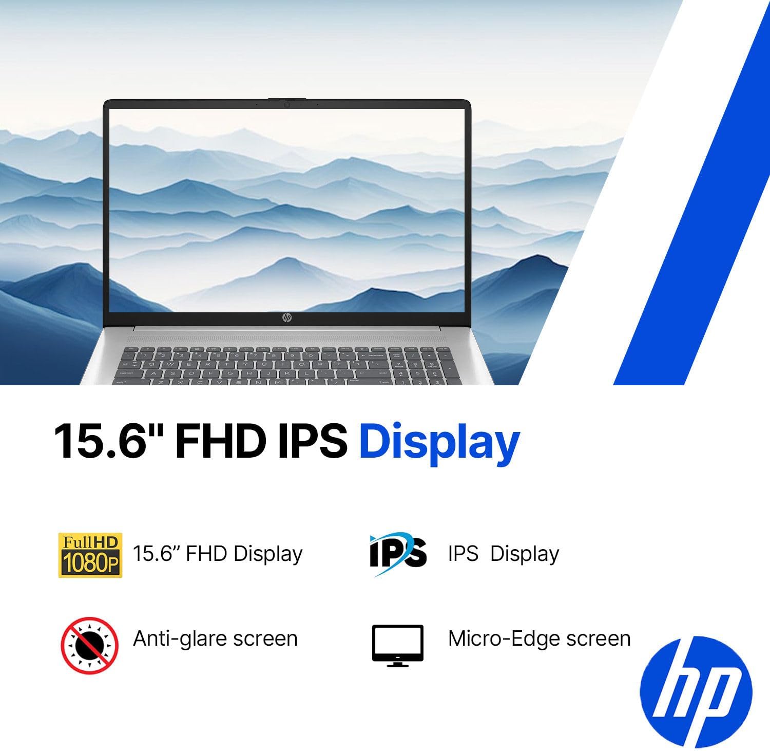 HP 15.6' 2026 Edition FHD Laptop Computer • 13th Gen Intel 8 cores i3 CPU • 8GB RAM • 256GB PCle SSD • Fingerprint Reader • Fast Wi-Fi 6 • Windows 11 • for Business & Student