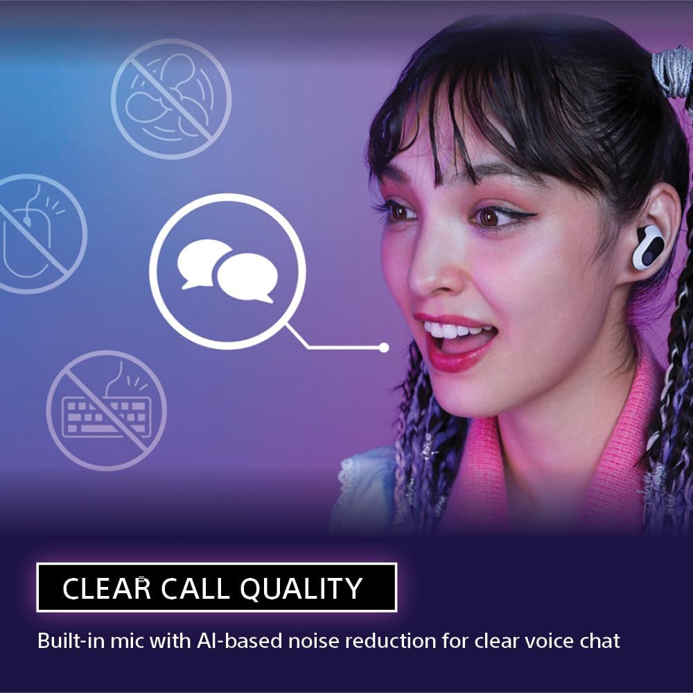 Sony INZONE Buds Wireless Gaming Earbuds, Perfect for PlayStation® 5, for PC/PS5/Switch/Mobile, 48Hr Battery with Case, Noise Canceling, 360 Spatial Sound, 2.4GHz USB-C Dongle, WF-G700N Black