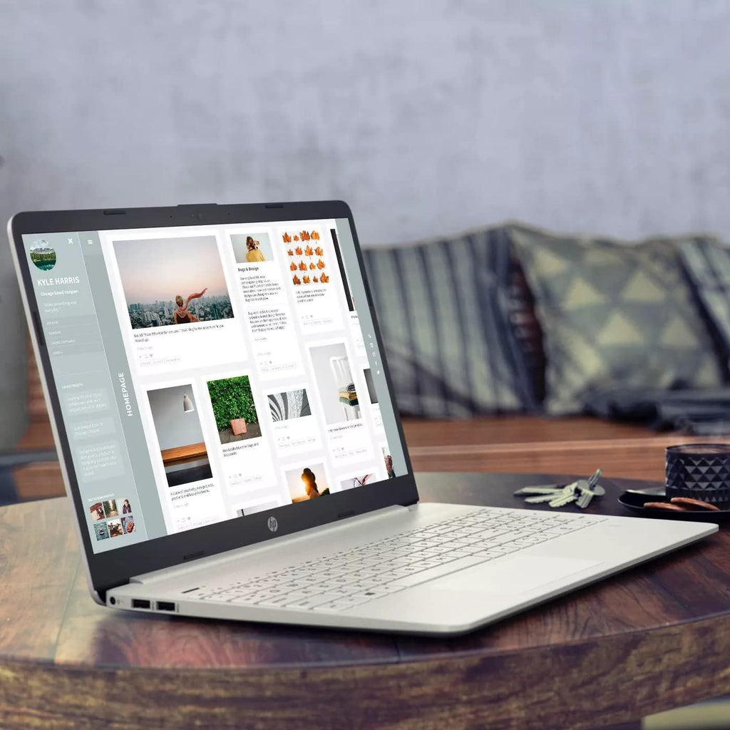 HP 15.6' Laptop with Windows Home in S Mode - Intel Core i3 11th Gen Processor - 8GB RAM Memory - 256GB SSD Storage - Silver (15-dy2035)
